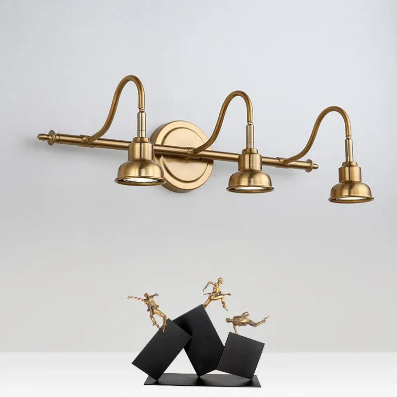 Faretti illuminazione bagno Lampade dorate industriali eleganti - clowasit.com