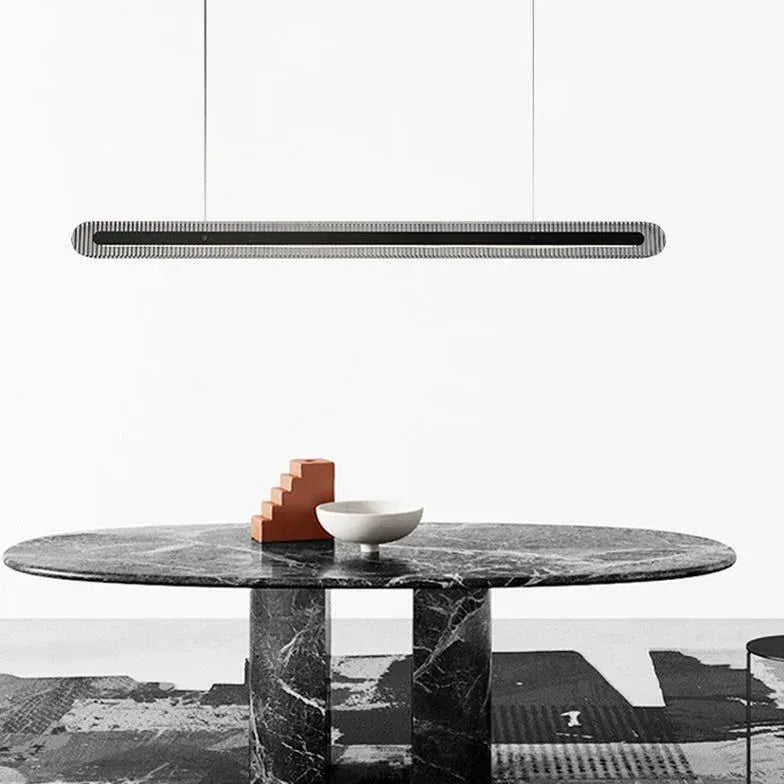 Lampadario tavolo da pranzo nero acrilico elegante - clowasit.com