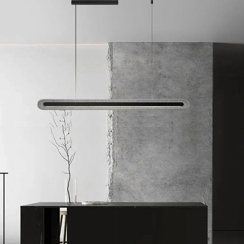 Lampadario tavolo da pranzo nero acrilico elegante - clowasit.com