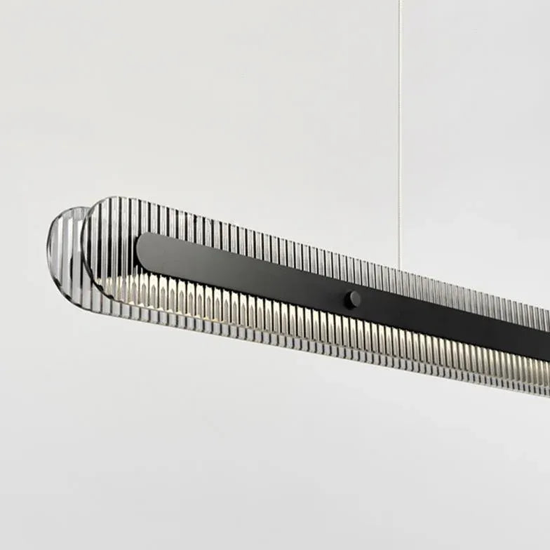 Lampadario tavolo da pranzo nero acrilico elegante - clowasit.com