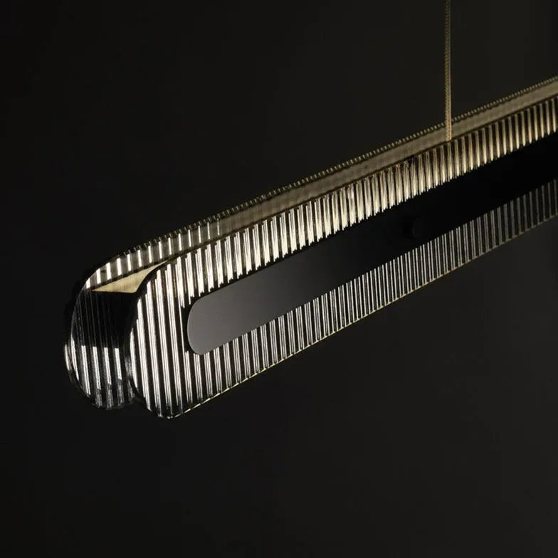 Lampadario tavolo da pranzo nero acrilico elegante - clowasit.com