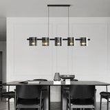 Lampadario ottone e vetro sala pranzo - clowasit.com