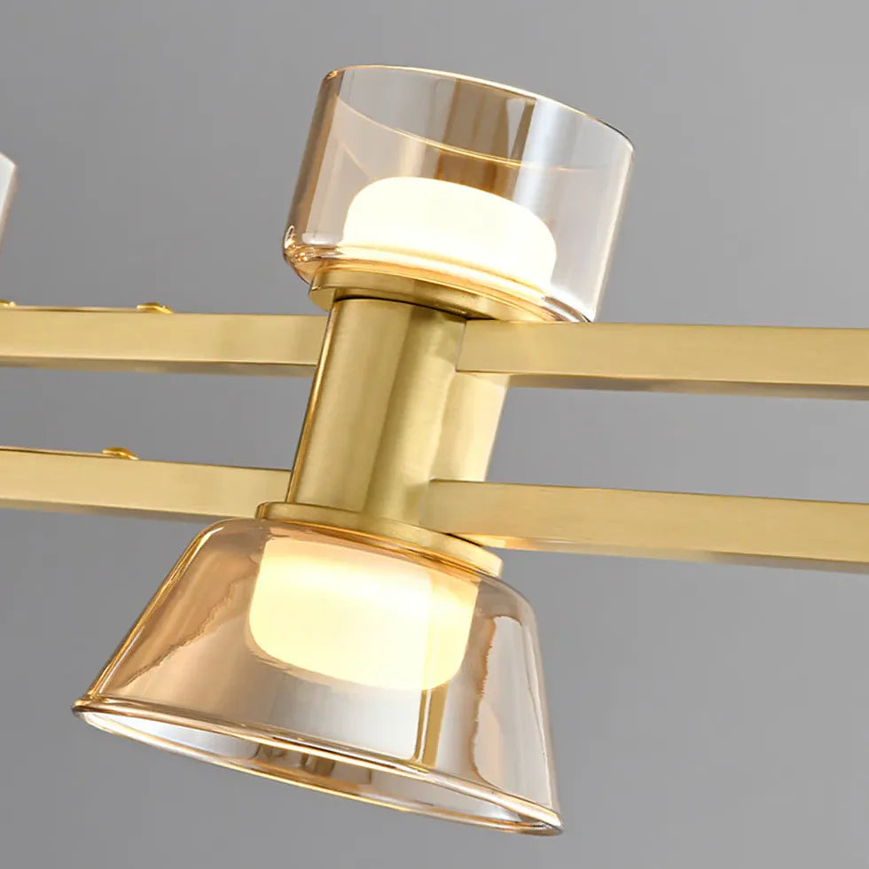Lampadario sala da pranzo moderni multi-luci vetro - clowasit.com