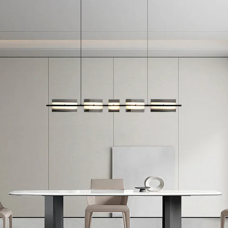 Lampadario moderno sala da pranzo Eleganza lineare - clowasit.com