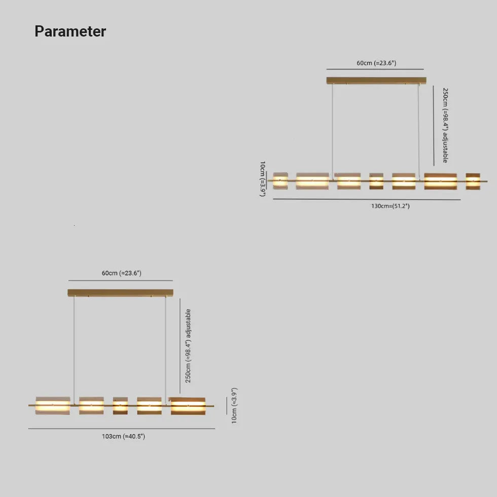 Lampadario moderno sala da pranzo Eleganza lineare - clowasit.com