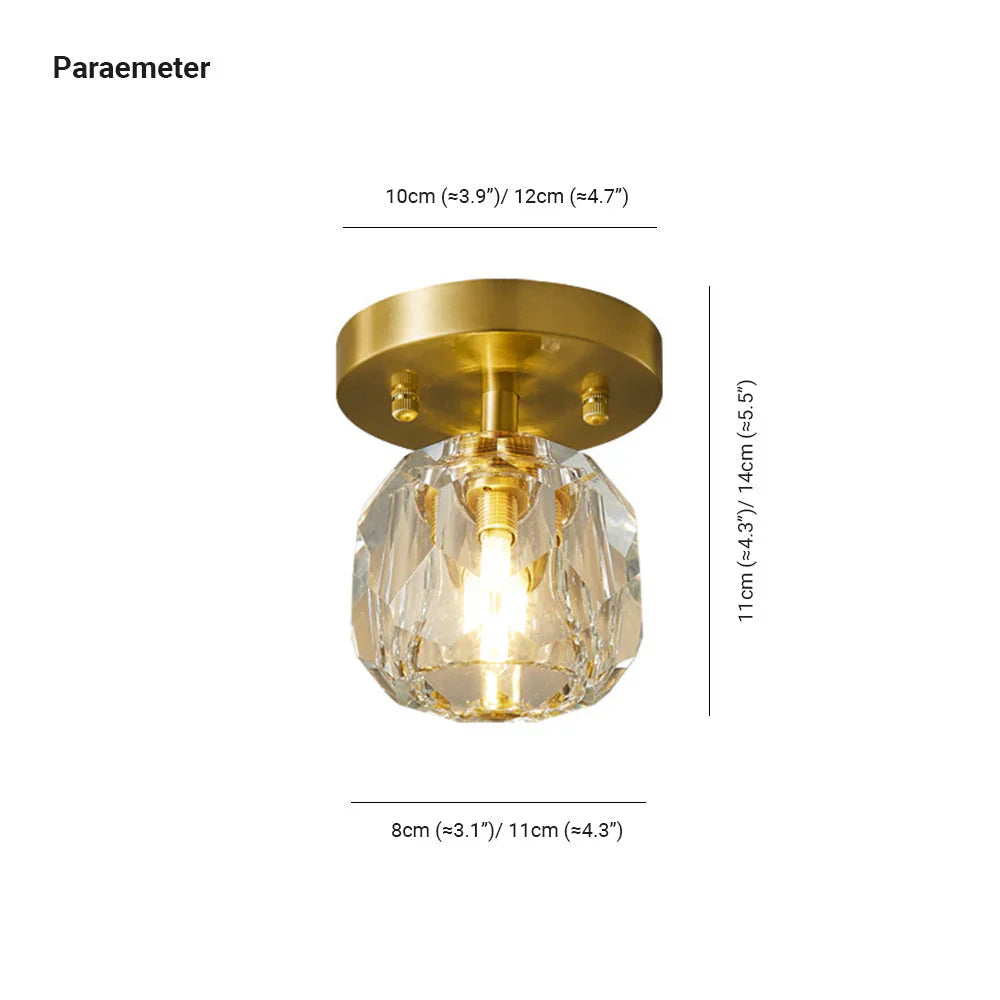 Lampadario moderno dorato Illumina il Corridoio LED - clowasit.com