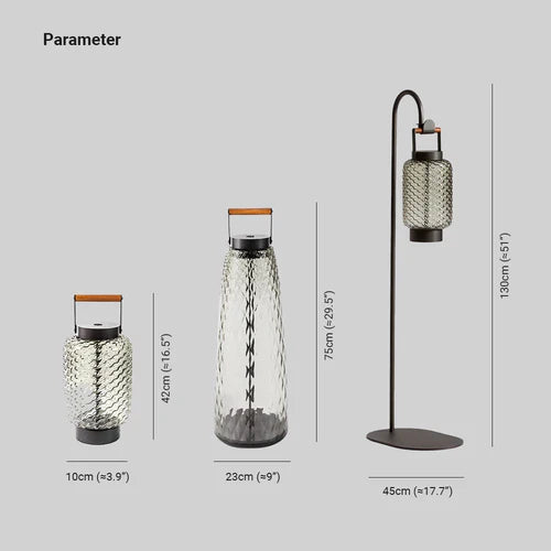 Lampada da terra vetro design stile moderno - clowasit.com