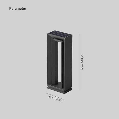 Lampade a colonna per esterno nero cornice - clowasit.com