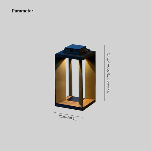 Luci da esterno led solari Lampada nera - clowasit.com