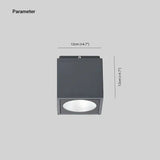 Plafoniera per corridoio Design Nero Prisma - clowasit.com