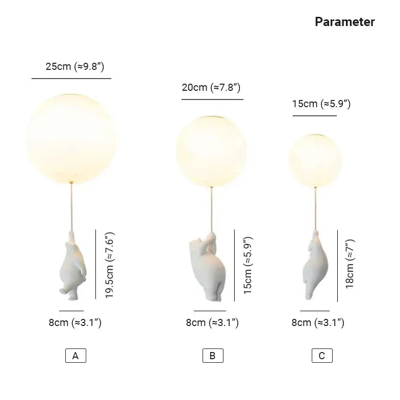 Lampada da Soffitto Orsetto Stile Crema per Bambini - clowasit.com