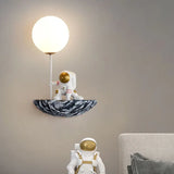 Applique da parete cameretta Astronauta sulla luna - clowasit.com