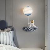 Applique da parete cameretta Astronauta sulla luna - clowasit.com