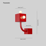 Applique a Braccio da Parete Rosso Moderno - clowasit.com