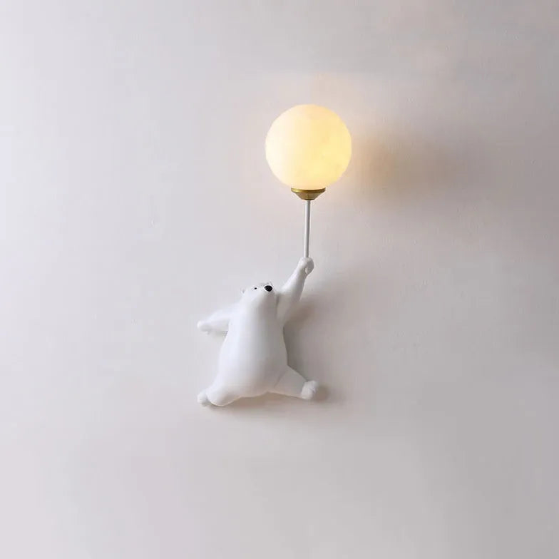 Applique da parete Bambini Orso in Resina - clowasit.com