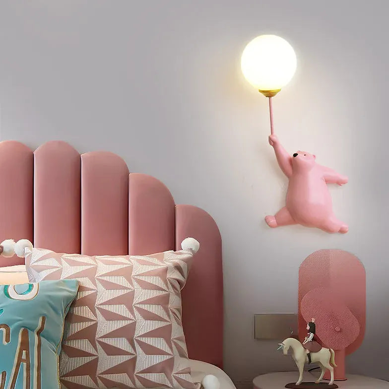Applique da parete Bambini Orso in Resina - clowasit.com