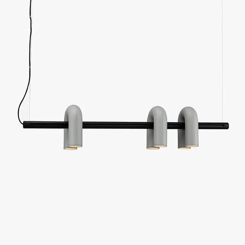 Lampadari sospesi led U forma nera - clowasit.com