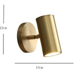 Faretti da salotto LED cilindro dorato - clowasit.com