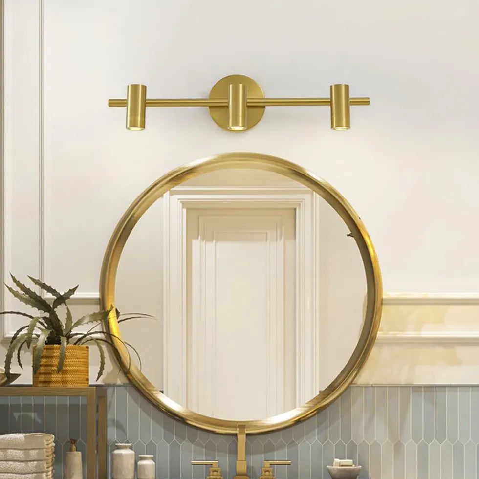 Illuminazione bagno faretti specchio in ottone - clowasit.com
