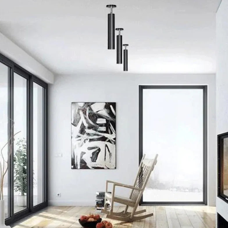 Applique da soffitto moderne per cilindro nero - clowasit.com