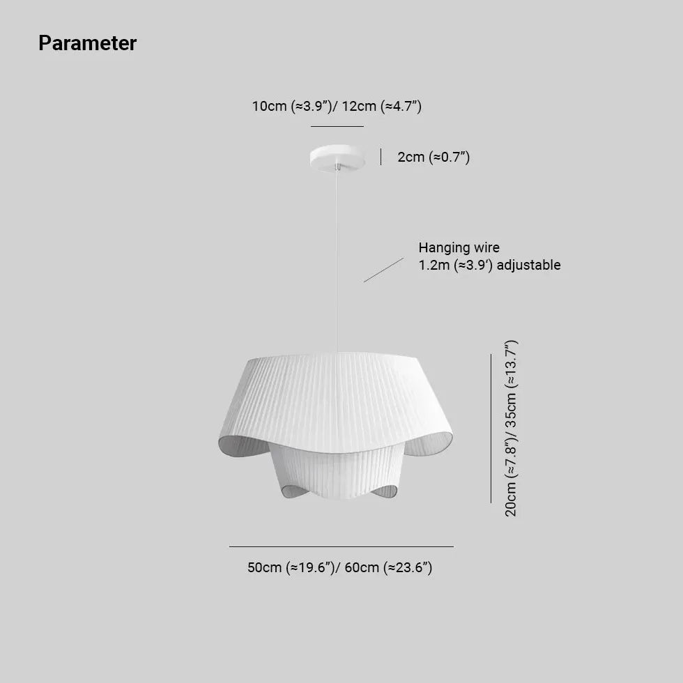 Lampadario Stoffa Moderni Elegante con Linee Curve - clowasit.com