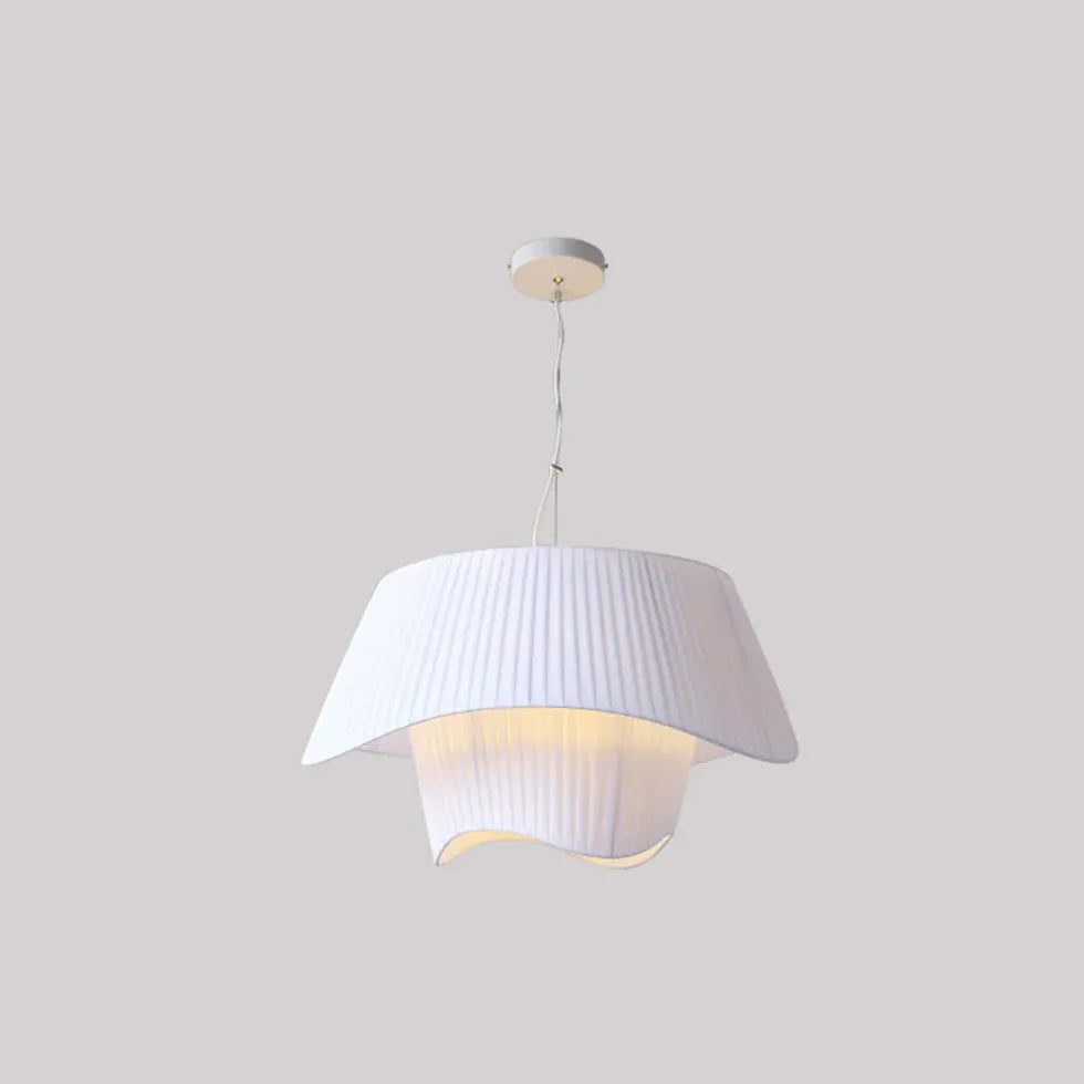 Lampadario Stoffa Moderni Elegante con Linee Curve - clowasit.com