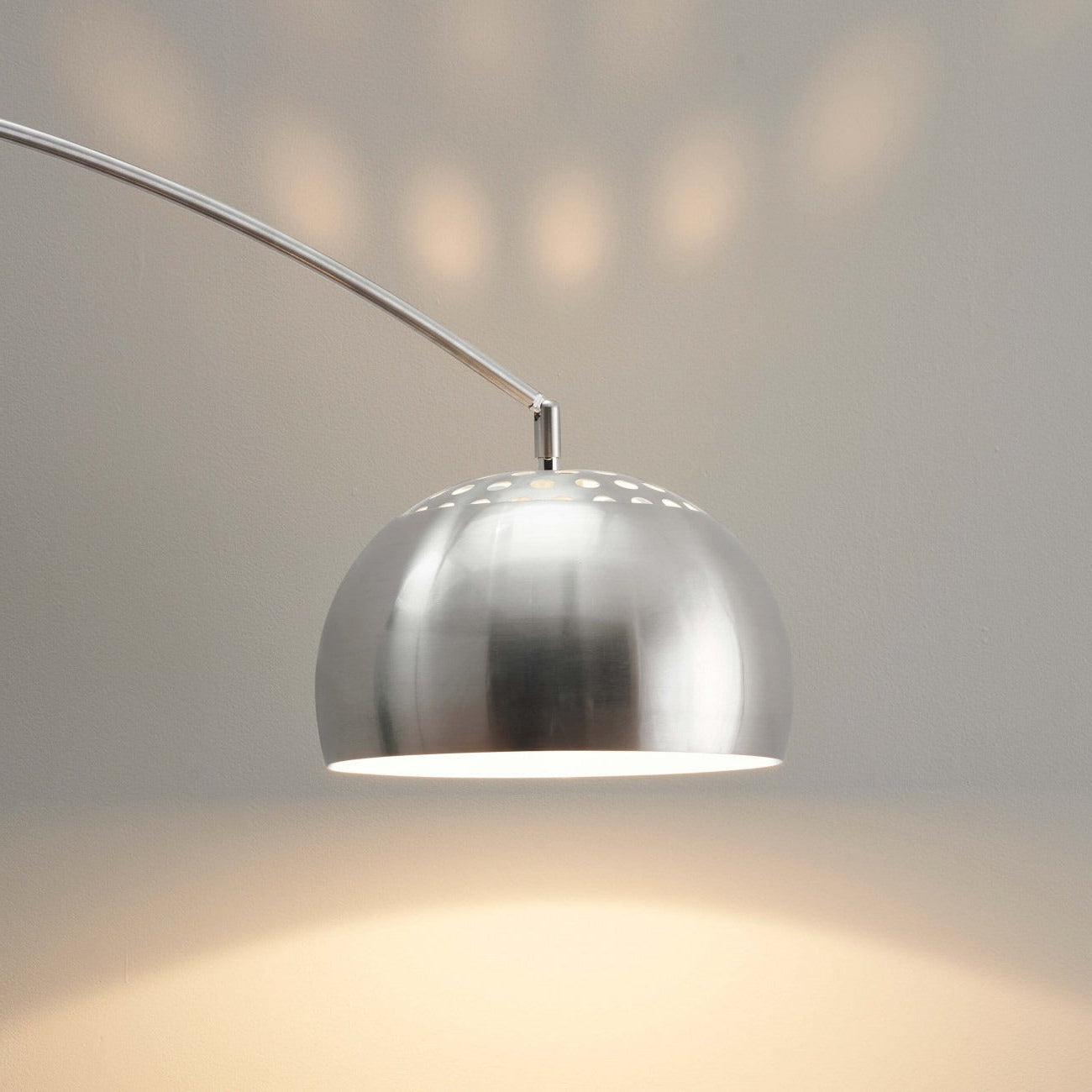 Lampada da Terra Curva Design Moderno Metallo