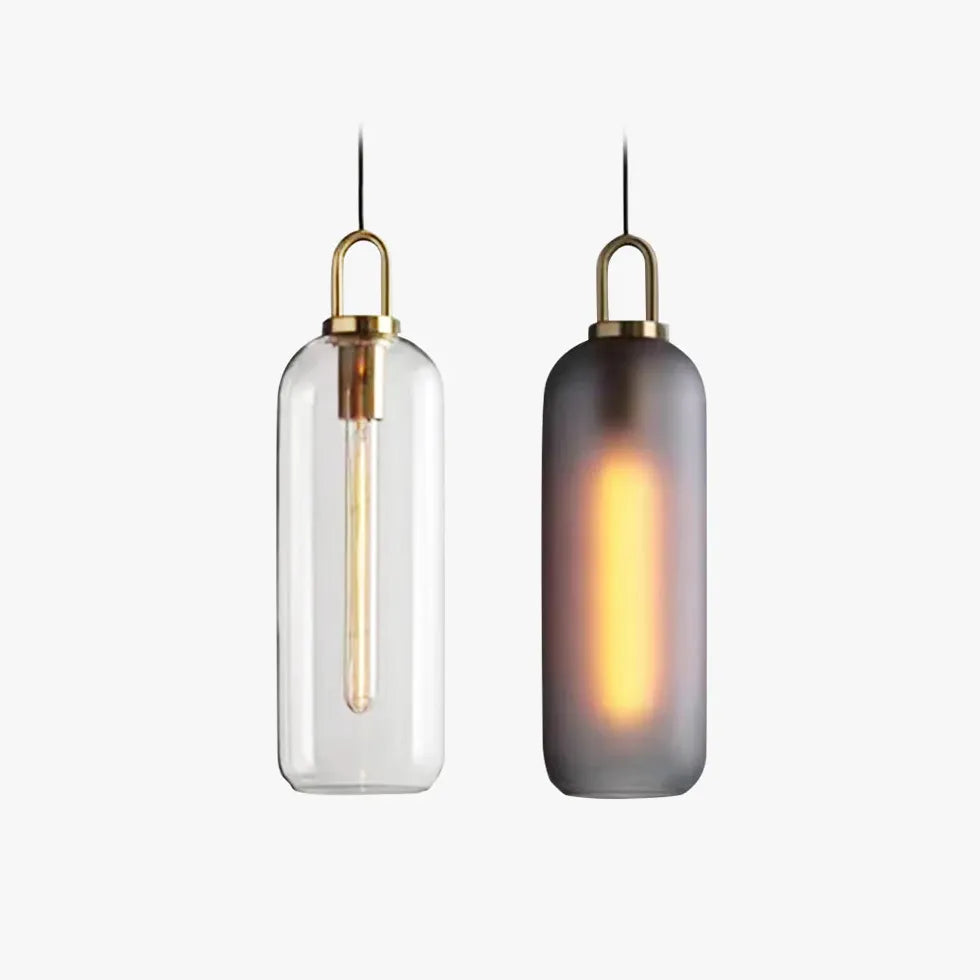 Lampadario Vetro Trasparente Design Industriale Moderno - clowasit.com