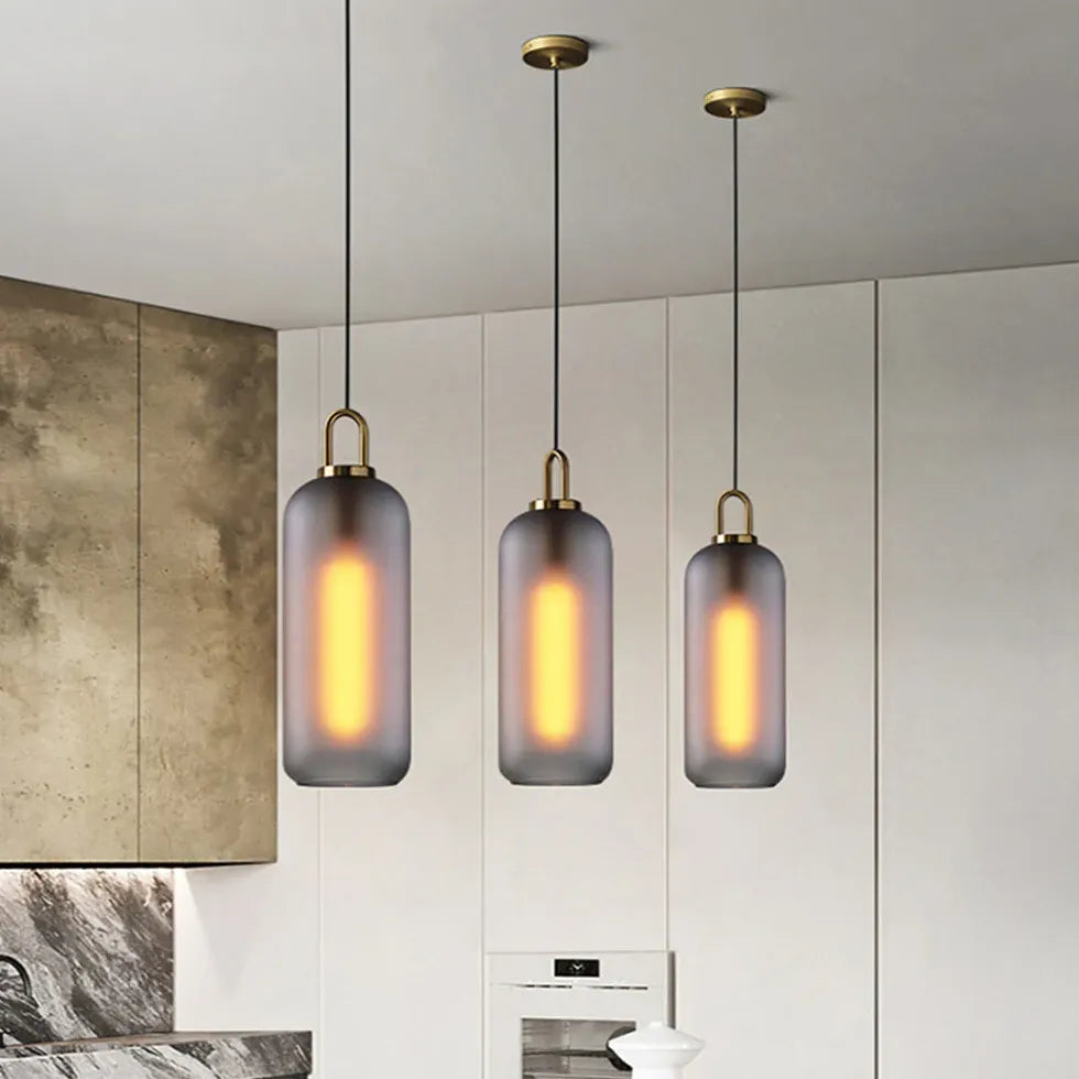 Lampadario Vetro Trasparente Design Industriale Moderno - clowasit.com