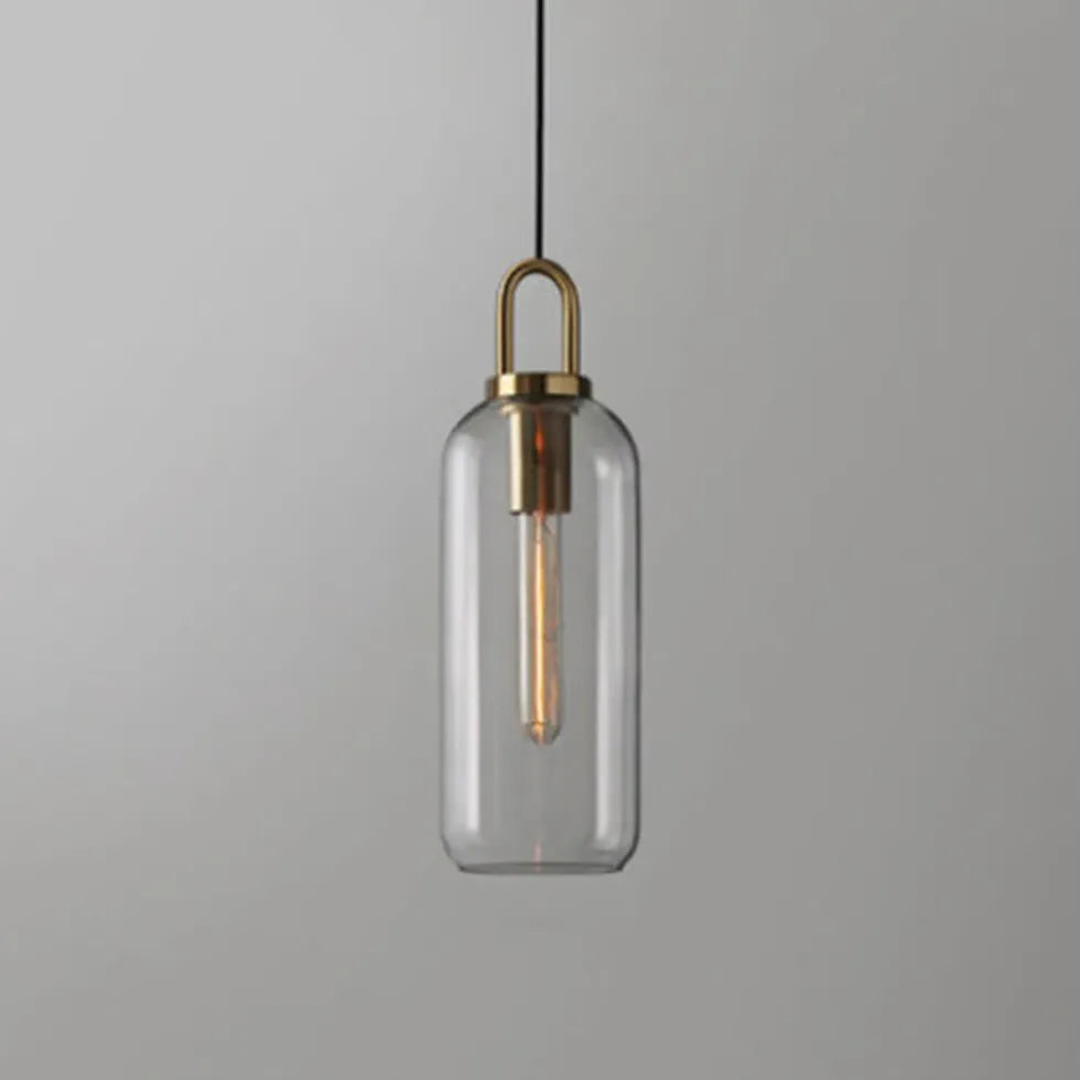 Lampadario Vetro Trasparente Design Industriale Moderno - clowasit.com