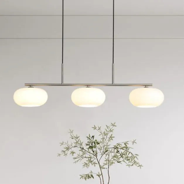 Lampadario led per cucina bianco vetro elegante - clowasit.com