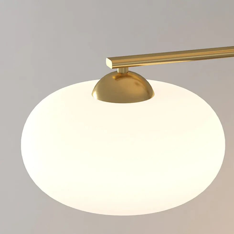 Lampadario led per cucina bianco vetro elegante - clowasit.com