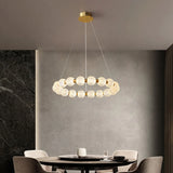 Lampadario classico sala da pranzo luce dorata - clowasit.com