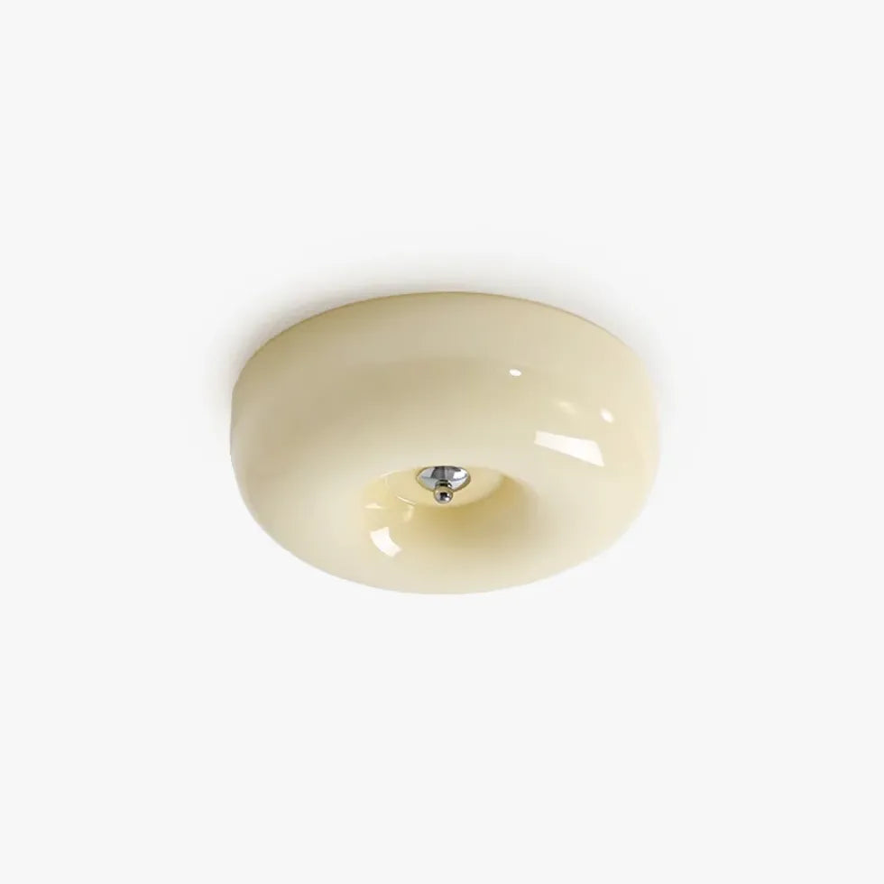 Plafoniera led da incasso Vetro Giallo Rotondo - clowasit.com