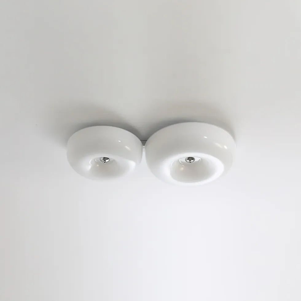 Plafoniera led da incasso Vetro Giallo Rotondo - clowasit.com
