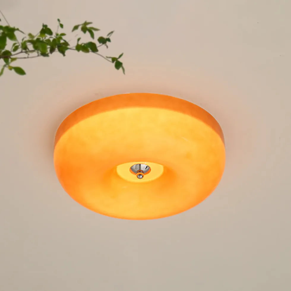Plafoniera led da incasso Vetro Giallo Rotondo - clowasit.com