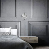 Lampadario moderno industriale in vetro trasparente - clowasit.com