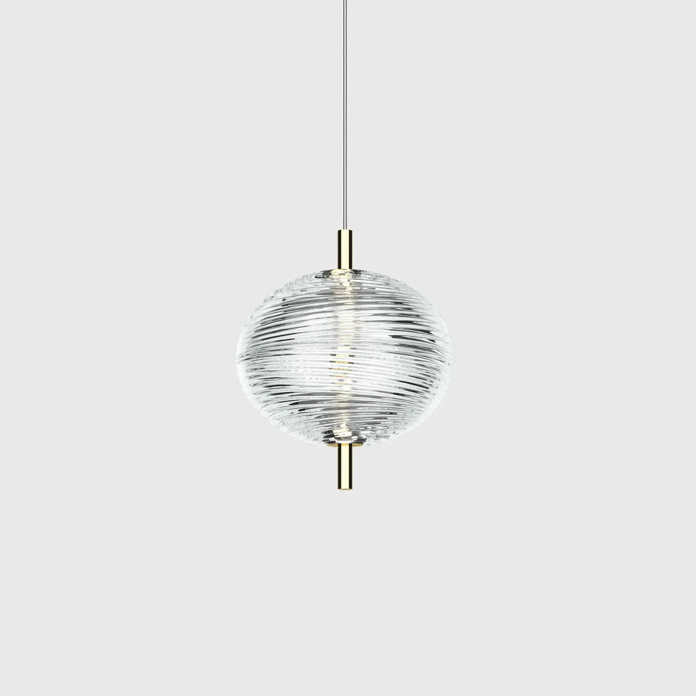 Lampadario moderno industriale in vetro trasparente - clowasit.com