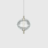 Lampadario moderno industriale in vetro trasparente - clowasit.com