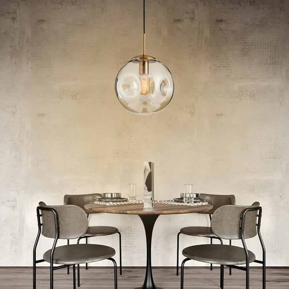 Lampadario Trasparente a Scanalature in Vetro - clowasit.com