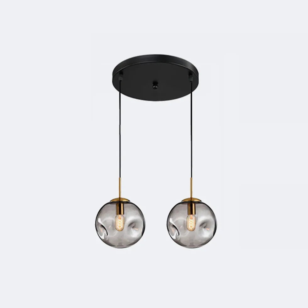 Lampadario Trasparente a Scanalature in Vetro - clowasit.com