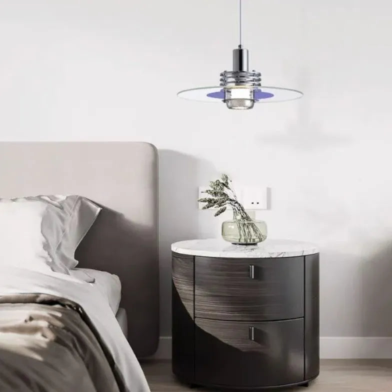 Lampadari moderni per camerette in vetro tondo - clowasit.com