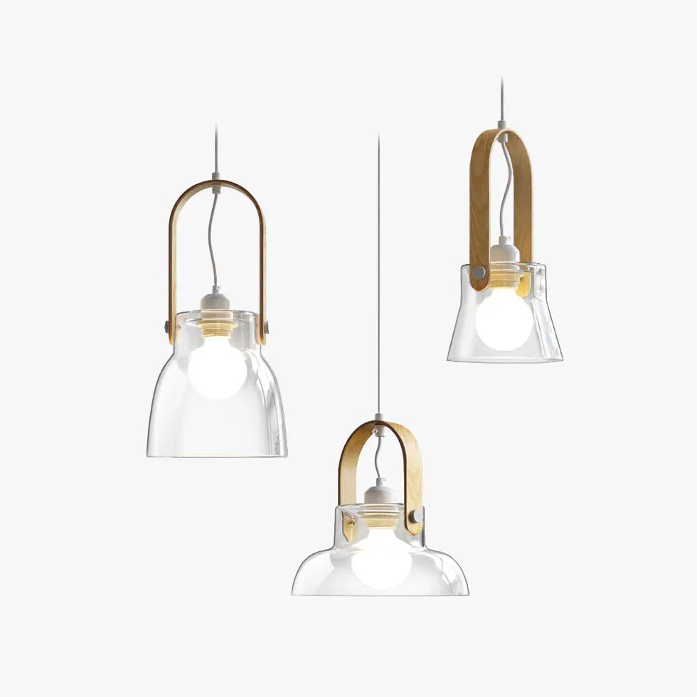 Lampadari a sospensione moderni in vetro trasparente - clowasit.com