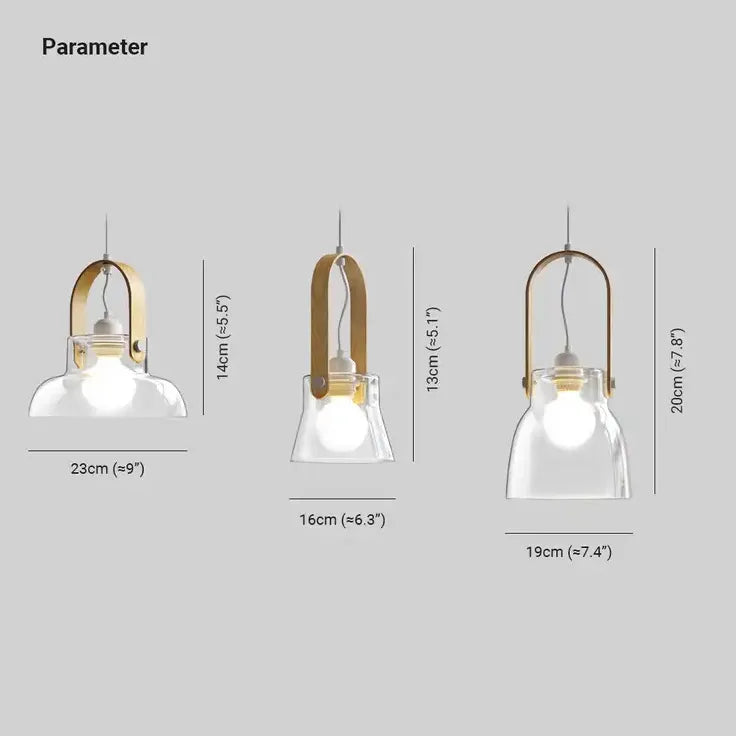 Lampadari a sospensione moderni in vetro trasparente - clowasit.com