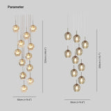 Lampadario Gocce Vetro Scala Verticale Elegante - clowasit.com