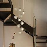 Lampadario Gocce Vetro Scala Verticale Elegante - clowasit.com