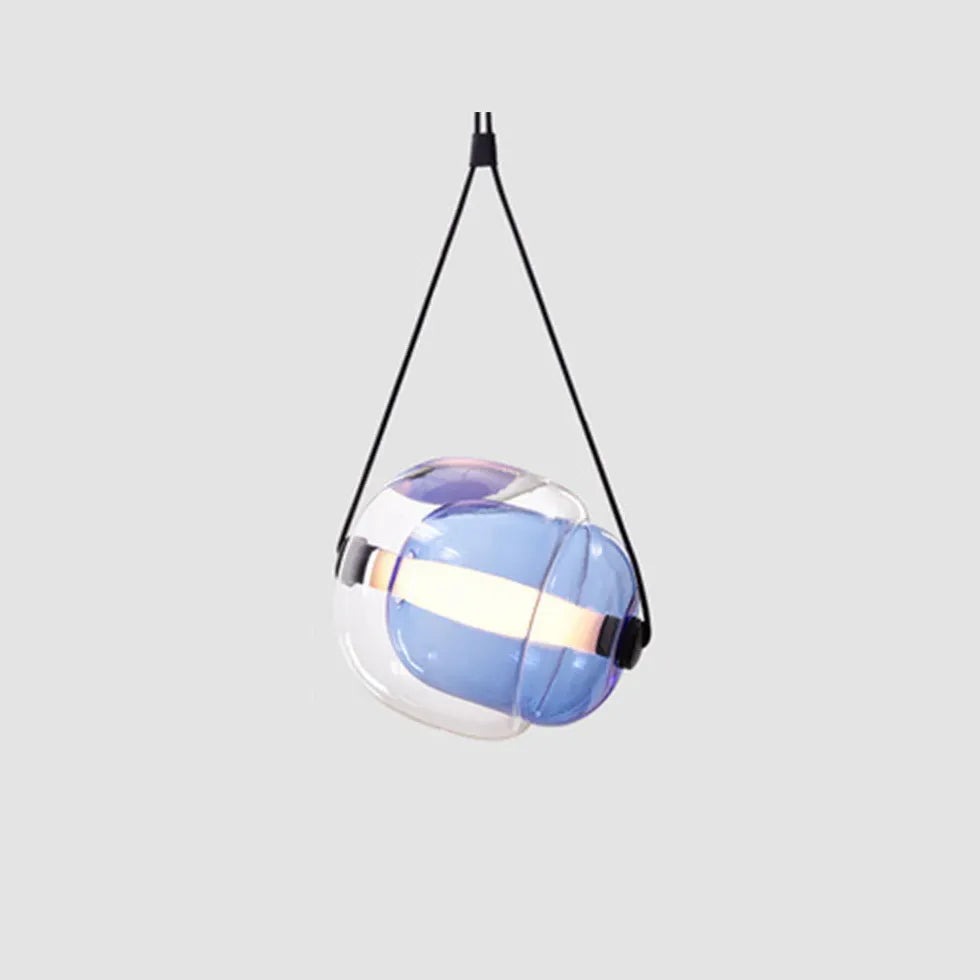 Lampadario Sospensione Vetro Trasparente Moderno Stile Elegante - clowasit.com