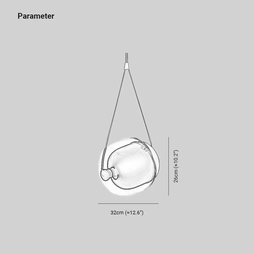 Lampadario Sospensione Vetro Trasparente Moderno Stile Elegante - clowasit.com