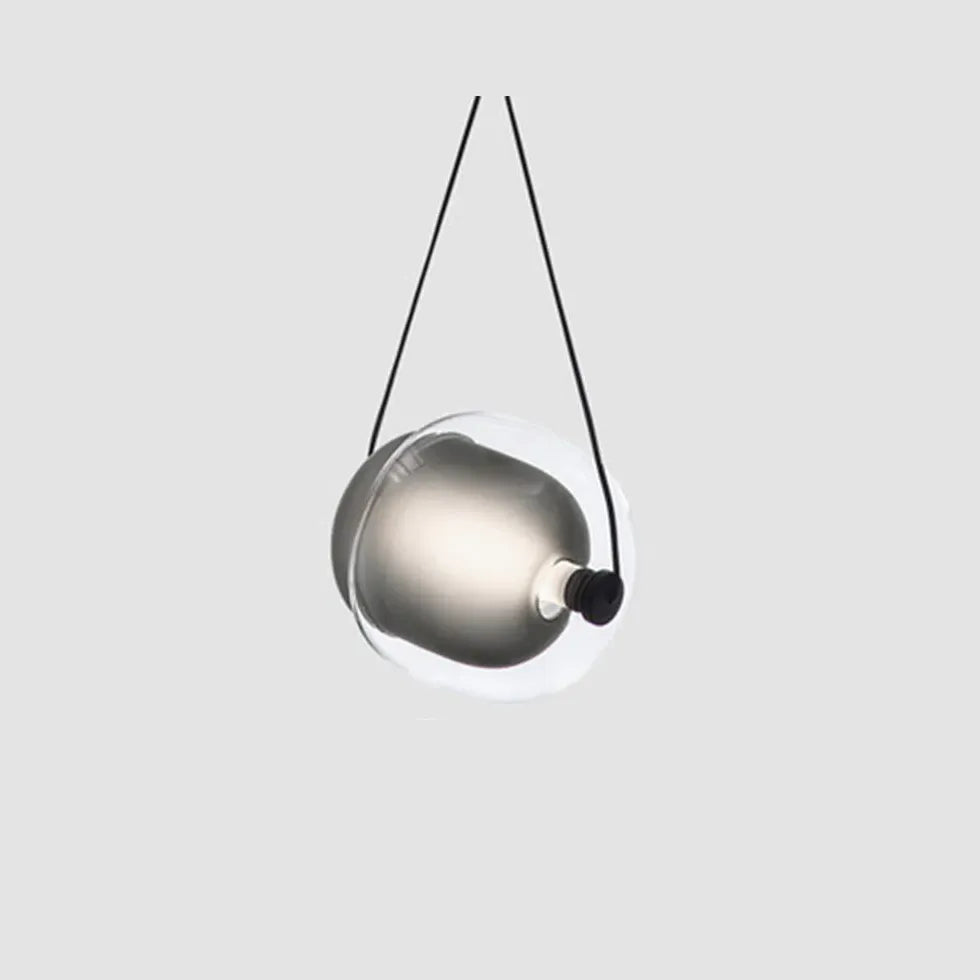 Lampadario Sospensione Vetro Trasparente Moderno Stile Elegante - clowasit.com