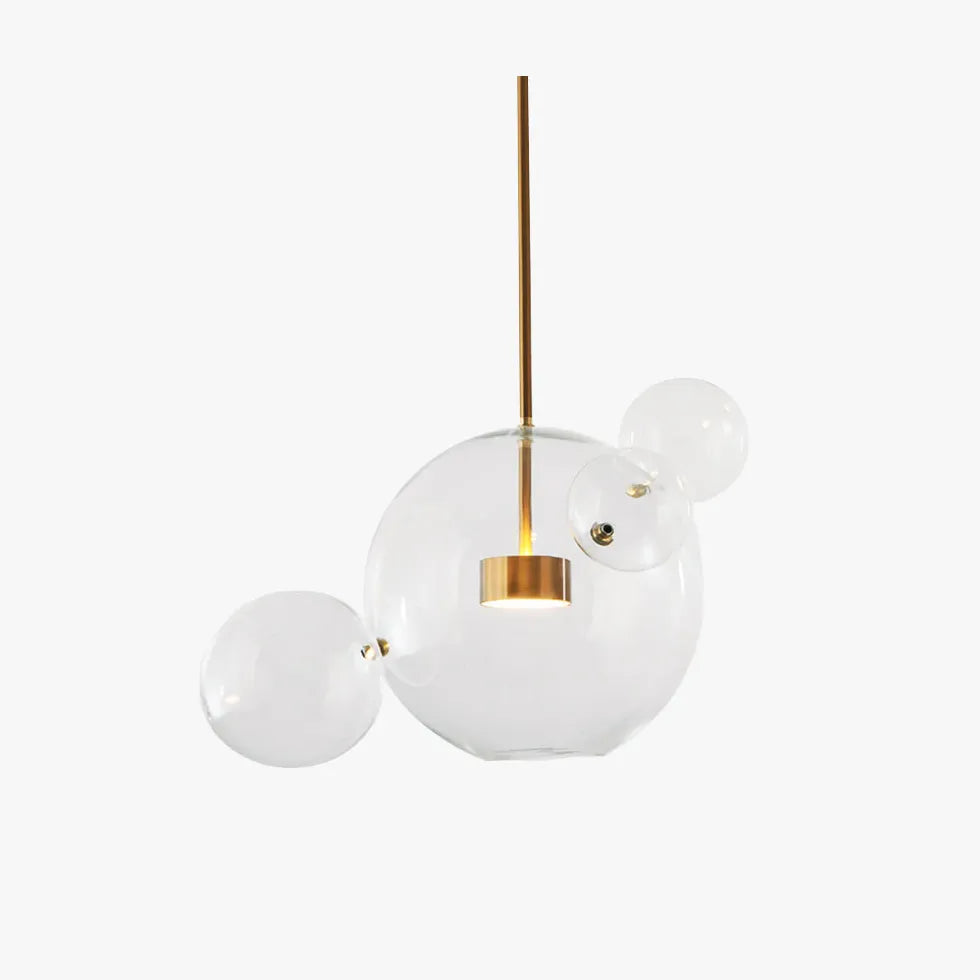 Lampadario Cucina Vetro Design Elegante Trasparente - clowasit.com